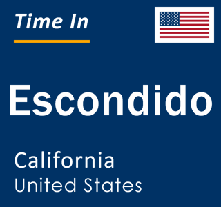 Current local time in Escondido, California, United States