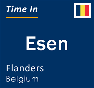 Current local time in Esen, Flanders, Belgium