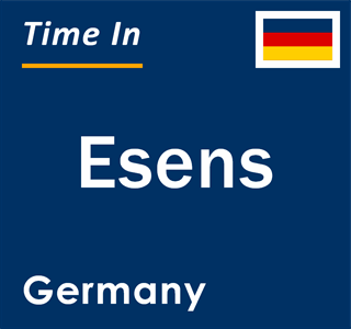 Current local time in Esens, Germany