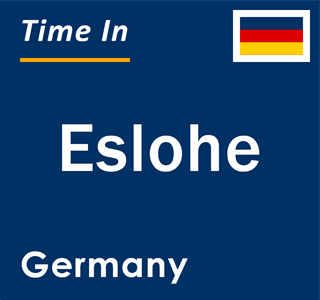 Current local time in Eslohe, Germany