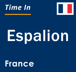 Current local time in Espalion, France