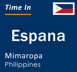 Current local time in Espana, Mimaropa, Philippines