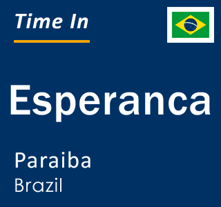 Current time in Esperanca, Paraiba, Brazil