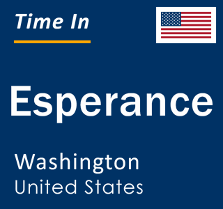 Current local time in Esperance, Washington, United States