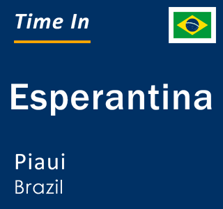 Current local time in Esperantina, Piaui, Brazil