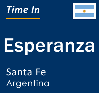 Current local time in Esperanza, Santa Fe, Argentina