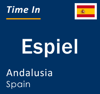 Current local time in Espiel, Andalusia, Spain