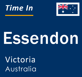 Current local time in Essendon, Victoria, Australia