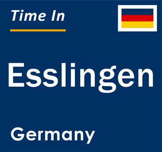 Current local time in Esslingen, Germany