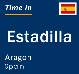 Current local time in Estadilla, Aragon, Spain