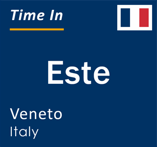 Current local time in Este, Veneto, Italy
