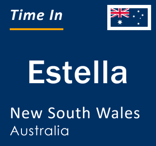 Current local time in Estella, New South Wales, Australia