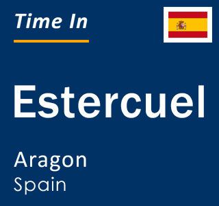 Current local time in Estercuel, Aragon, Spain