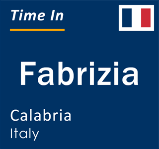 Current local time in Fabrizia, Calabria, Italy