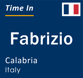 Current local time in Fabrizio, Calabria, Italy