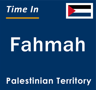 Current local time in Fahmah, Palestinian Territory