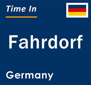 Current local time in Fahrdorf, Germany