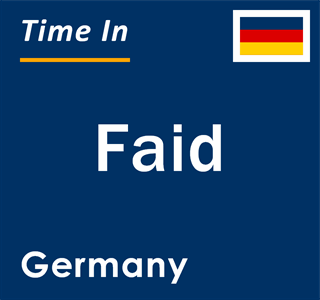 Current local time in Faid, Germany