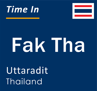 Current local time in Fak Tha, Uttaradit, Thailand