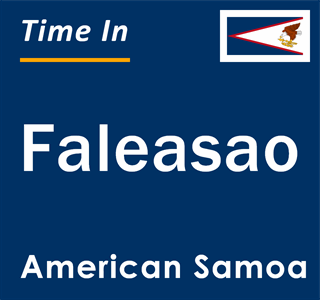 Current time in Faleasao, American Samoa