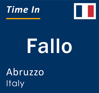 Current local time in Fallo, Abruzzo, Italy