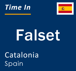 Current local time in Falset, Catalonia, Spain