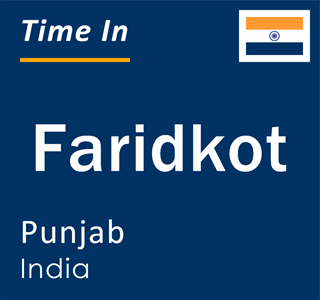 Current local time in Faridkot, Punjab, India
