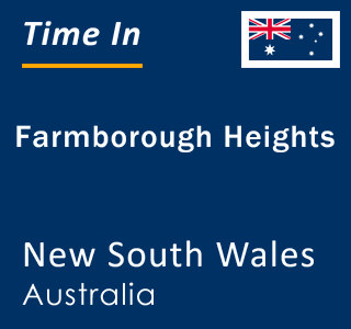 Current local time in Farmborough Heights, New South Wales, Australia