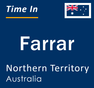 Current local time in Farrar, Northern Territory, Australia