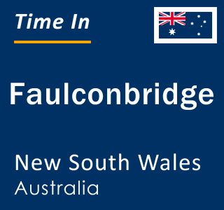 Current local time in Faulconbridge, New South Wales, Australia