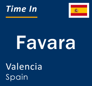 Current local time in Favara, Valencia, Spain