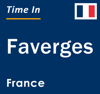 Current local time in Faverges, France