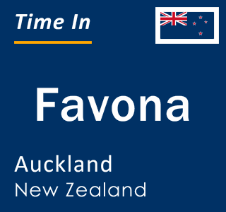 Current local time in Favona, Auckland, New Zealand