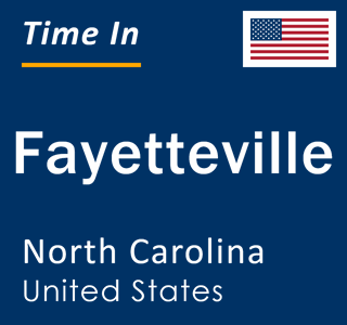Current time in Fayetteville, North Carolina, United States