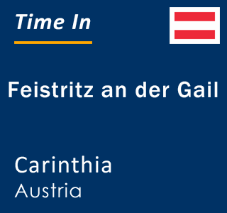 Current local time in Feistritz an der Gail, Carinthia, Austria