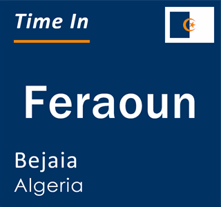 Current local time in Feraoun, Bejaia, Algeria