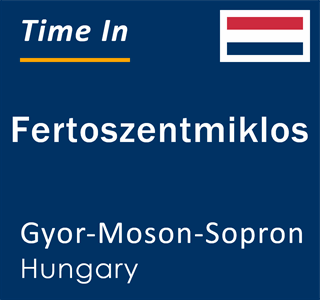 Current time in Fertoszentmiklos, Gyor-Moson-Sopron, Hungary