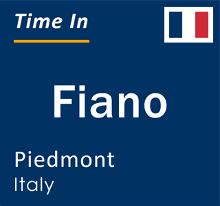 Current local time in Fiano, Piedmont, Italy