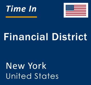 Current time in Financial District, New York, United States