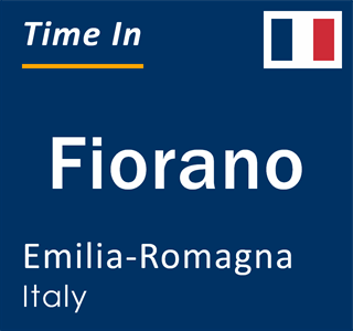 Current local time in Fiorano, Emilia-Romagna, Italy