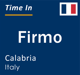 Current local time in Firmo, Calabria, Italy