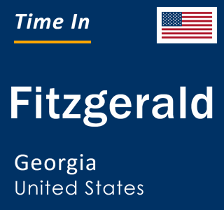 Current local time in Fitzgerald, Georgia, United States