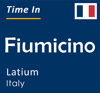 Current time in Fiumicino, Latium, Italy
