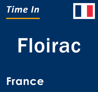 Current local time in Floirac, France