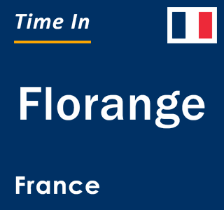 Current local time in Florange, France