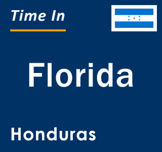 Current local time in Florida, Honduras