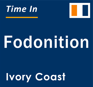 Current local time in Fodonition, Ivory Coast