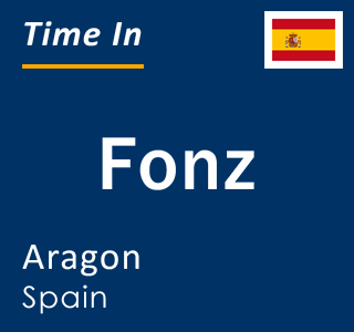 Current local time in Fonz, Aragon, Spain