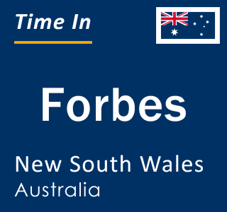 Current local time in Forbes, New South Wales, Australia