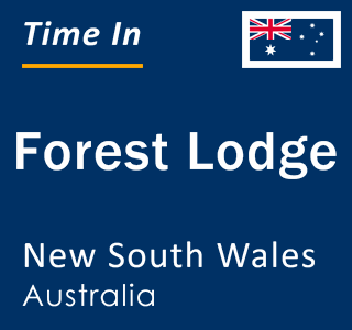 Current local time in Forest Lodge, New South Wales, Australia